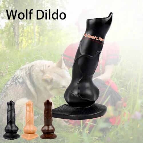 Dog Dildo Sextoys Realistic Penis Dildo Anal Plug with Suction Cup Female Animal Dildos for Women Masturbators Erotic Sex Toys
