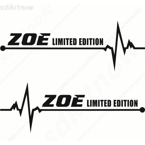 1pair New Heart Car Decal Sticker Styling Windows Door Decoration For Renault zoe accessories