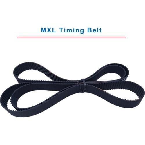 1pc MXL Timing Belt model-371.2/374/378/386/389.6/398.4/400/403/413/418MXL Transmission Belt Width 6/10mm For MXL Timing Pulley