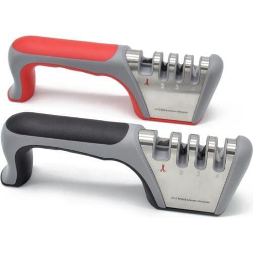 1pc Kitchen Knife Sharpener 4 Stages Ceramic Whetstone Knife Sharpener Knives Sharpening Stone Tool