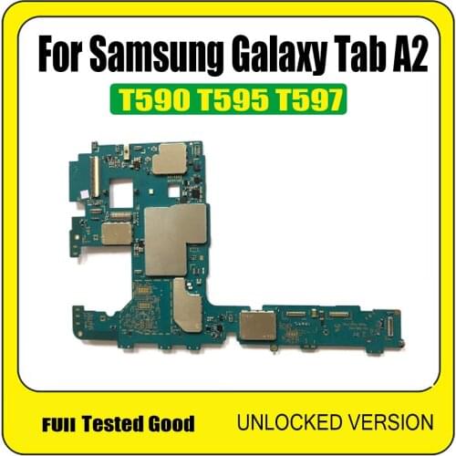 100% Working Unlocked Motherboard Mainboard Logic Board For Samsung Galaxy Tab A2 T590 T595 T597 Motherboard With Full Chips