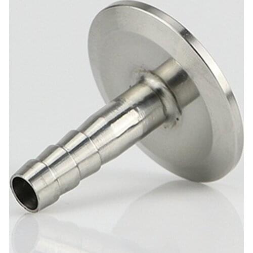 12.7mm Sanitary Hose Barb Pipe Fitting Tri Clamp Type 50.5mm Ferrule OD Stainless Steel SUS SS 304