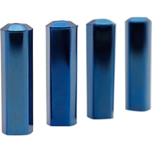 4pcs/Set DIY Luxury Screw On Metal Aglet Replacement Shoelaces Metal Tips Royal Blue metallic Head For Sneakers Pants Caps