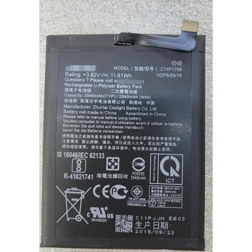 HST New Battery 3040mAh ASUS C11P1709 Battery For Asus Zenfone live L1 ZA550KL X00RD High Capacity Replacement Batteries + Tools