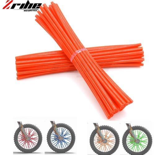 For bmw kawaskai 72Pcs Pink Motorcycle Dirt Bike Wheel Rim Spoke Skins Covers Wrap Protector Free shippin