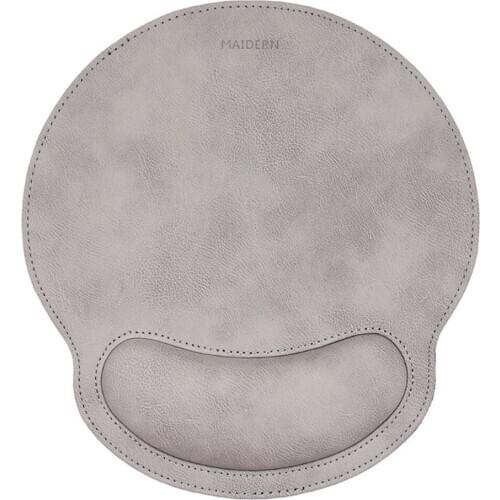 Ergonomic Leather Mouse Pad with Wrist Comfort Memory Foam Waterproof Surface