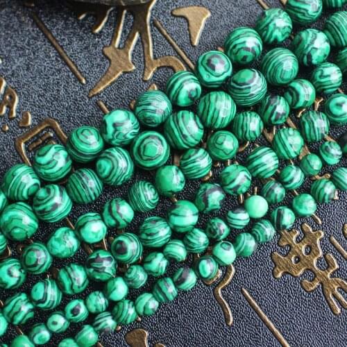 Faceted Green Man-made Malachite 6-12mm 15inch per strand , Wholesale For DIY Jewellery Free Shipping