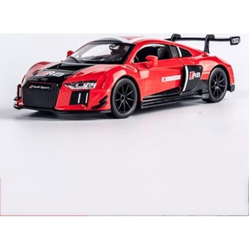 1:32 Classic Simulation Racing Model Toy Alloy Metal Pull Back Child Adult Toy Car Sound and Light Collection Home Decoration