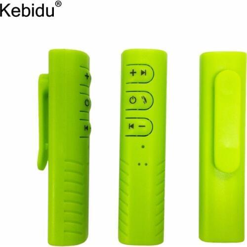 Kebidu Mini Wireless Bluetooth Receiver 3.5mm Jack Bluetooth Audio Music adapter with Mic for Headphone Speaker