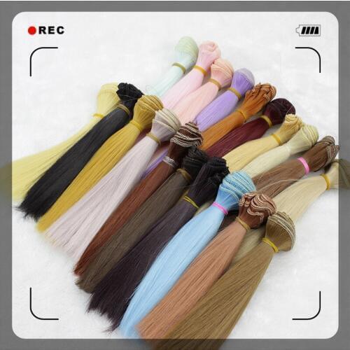 80PCS/LOT Wholesale Dolls Accessories Synthetic Fiber DIY SD BJD Hair Wig For Dolls