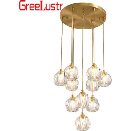 Luxury Crystal Ball Led Chandelier Lighting Decorative Chandelier G9 Led For Living Room Indoor Lights Fixture Hanging Lamps
