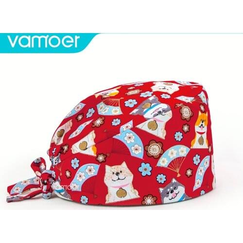 With sweat towel Nurse Hat for Women Beauty Salon Pharmacy Caps Lab Pet Doctor Surgicals Cap Operating Room cap