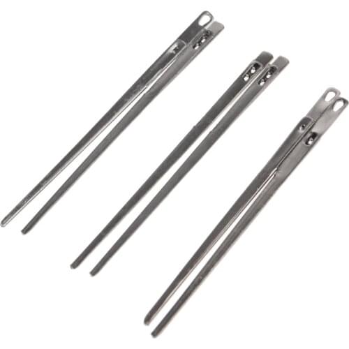 2Pcs DIY leather sewing craft tool leather knitting needle double hole leather rope lace needle Hand sewing needle