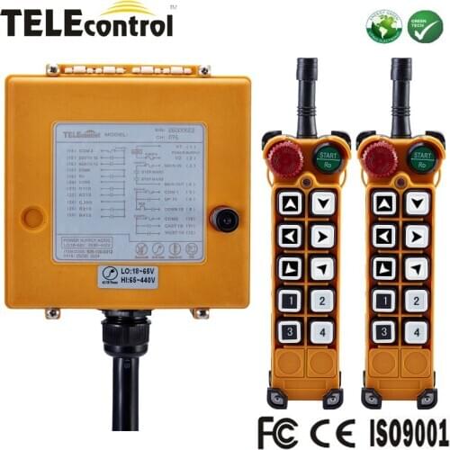 Telecontrol single speed 10 keys reliable handhold crane radio industrial remote push button switch for overhead crane F26-B1
