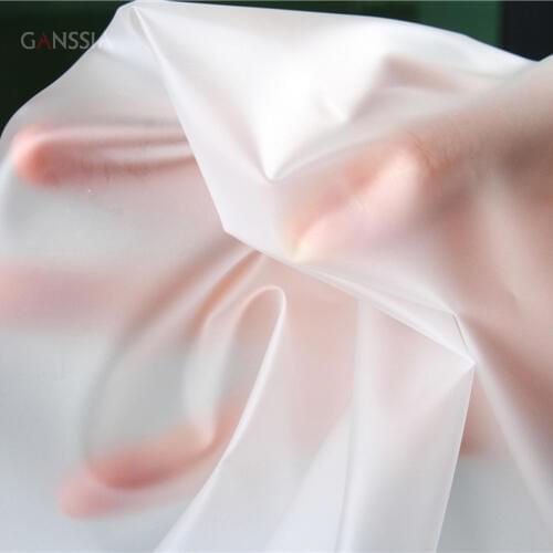 TH:0.2MM New fashion TPU fabric Raincoat fabric Sewing cloth for DIY Translucent white / black TPU fabric (ss-7528)