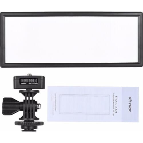 VILTROX L132T 0.78"/2cm Ultra Thin CRI95 5600K/3300K LED Video Light for Canon Nikon Pentax Olympus DSLR Cameras DV Camcorders