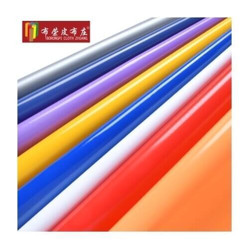 Waterproof decorative bags handbags boxes printing leather, glossy film imitation leather artificial fabric soft pack 1m