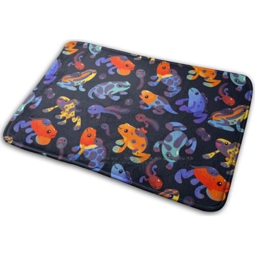 Poison Dart Frogs - Dark Mat Rug Carpet Anti - Slip Bedroom Entrance Door Mat Poison Dart Frog Frog Poison Frog Poison Arrow Fro