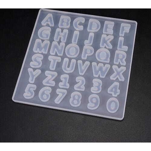 3D Epoxy Resin Letter Mold Uppercase A-Z Mold Jewelry Making Tool For DIY Handmade Decroation Art Letters Silicone Mold Findings