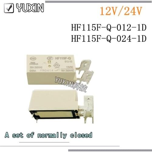 5pcs/lot New Power Relay HF115F-Q-012-1D HF115F-Q-024-1D HF115F-Q 012-1D HF115F-Q 024-1D HF115F Q 012 1D 12VDC 24V 20A