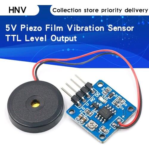 5V Piezoelectric Film Vibration Sensor Switch Module TTL Level Output For Arduino