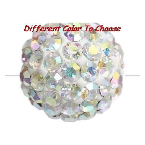 8mm Disco ry4 mixed color rhinestone Beads bracelet spacer lot fashion bead Fashion new crystal