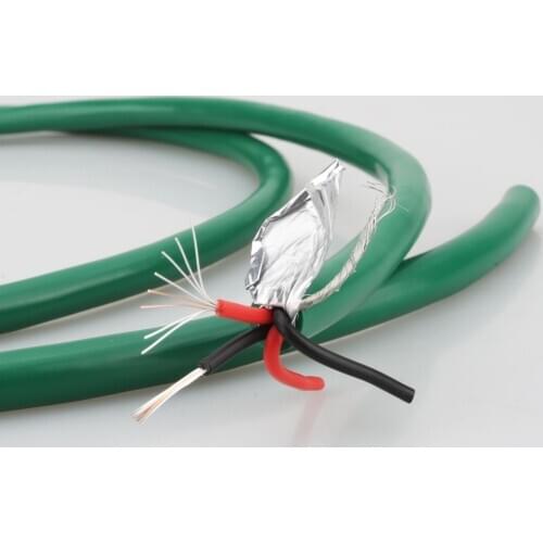 2m Audiocrast A54 High Quality Pure Copper silver mixed HiFi Audio cable RCA interconnect bulk cable DIY RCA Balance Audio