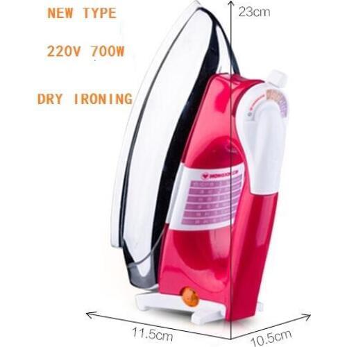 220V 700W dial type adjustable dry iron plated stainless steel baseplate