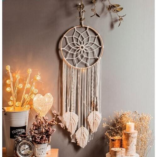 Bohemian Hand Woven Elegant Beautiful Hanging Hoops Wall Decor For Home Living Room Macrame Tapestry Wall Hanging Boho