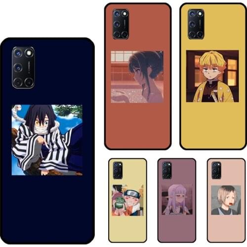 Anime icons For OPPO A15 A83 A91 A1K A3S A5S A31 A53 A5 A9 2020 A52 A72 Reno 2 Z 4 Pro F5 Case Cover