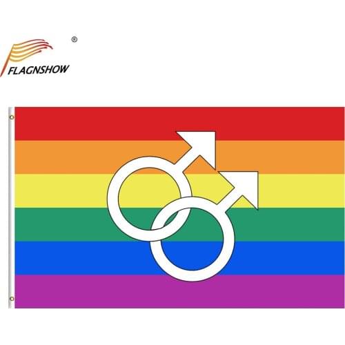 Gay Pride Flag 90 x 150cm Banner Gay Things LGBT Accessories Festival Flags Free Shipping