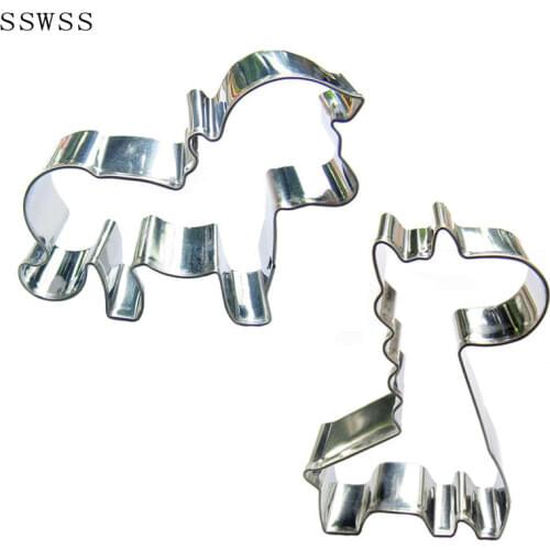 Cartoon Animals Shape,White Horse,Giraffe,Cookie Cutters Baking Molds,Cake Decorating Fondant Tools,Direct Selling