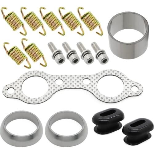 UTV Exhaust Muffler Link Pipe Repair Kit For Polaris Ranger RZR 800 RZR800 EFI 2008 2009 2010
