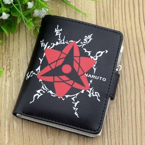 Anime Comic Shippuden Wallet Uchiha Sasuke Shalingan Coin Purse
