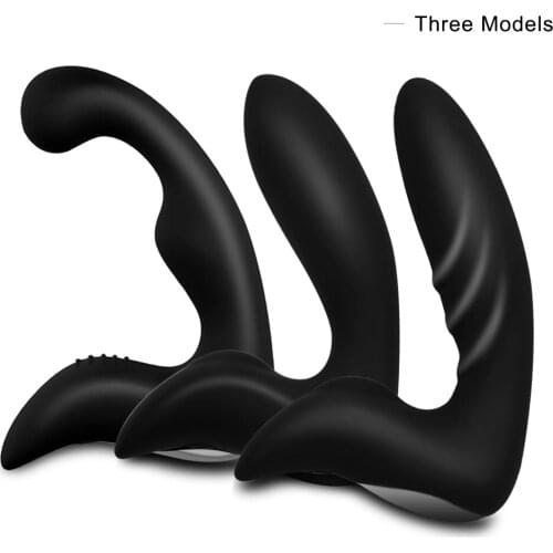 Male "C" Prostate Massager Anal Vibrator Silicone Butt Plug Sex Toys for Women Men Masturbator Anal Toys for Adult Couples