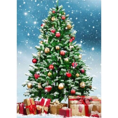 Kexinzu Full 5D DIY Square/ Round Diamond Painting"Christmas tree" 3D Embroidery Cross Stitch Mosaic diamondpainting Gift