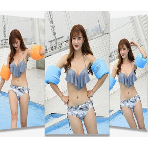 2Pcs Swimming Arm Ring PVC Inflatable Safety Durable Swimming Arm Band Rings Float Air Sleeves Circle Pool Accessories