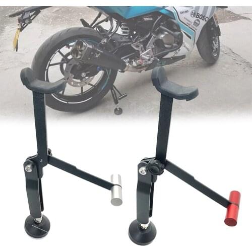New arrivals ! Outdoor Portable Motor Support Frame Device Foldable Universal Motorcycle Wheel Lifter Motorbike Repair Maintenan