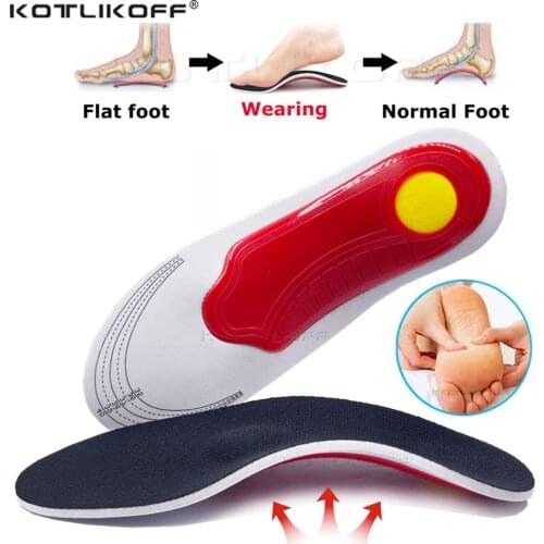 Orthotic Insoles High Arch Support Gel Pad Flat Feet Orthopedic Foot Pain Relief 3D Arch Support Insert Health Care Insoles