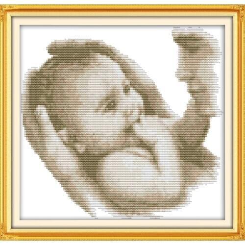Paternal love(1) cross stitch kit people 18ct 14ct 11ct count print canvas stitches embroidery DIY handmade needlework
