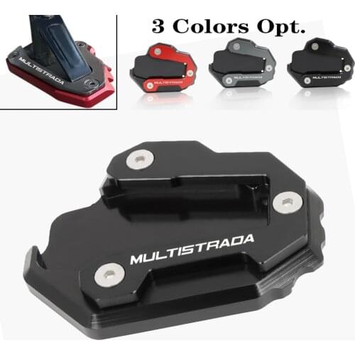 Kickstand For DUCATI Multistrada 950 1100 1200GT 1260 1200/Enduro/Enduro Peak 1200S Foot Side Stand Extension Pad Support Plate