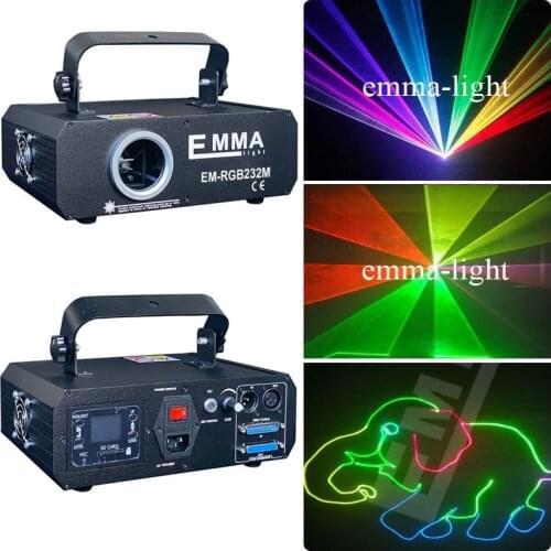 Full Color Light Show Projector1000mw RGB Laser Display System Dmx Sd Card Ilda 1W