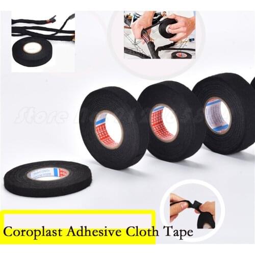 Heat Resistant Flame Retardant Coroplast Adhesive Cloth for Car Cable Tape Harness Noise Dampening Wiring Loom Protection Tools