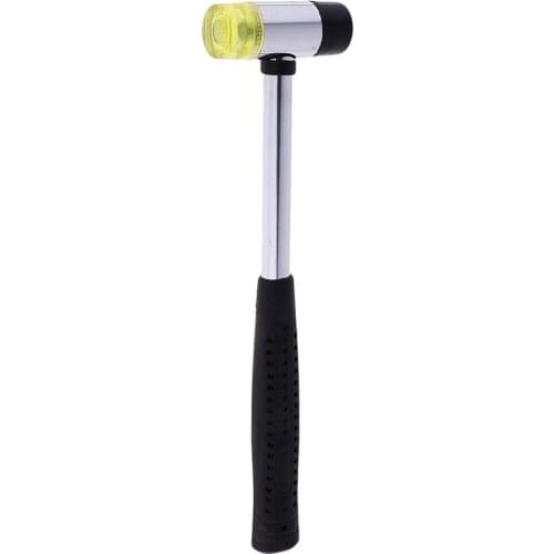 Tooyful String Instrument Accs Rubber Handle Hammer Dual Heads for Guitar Fret Work