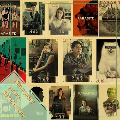 Vintage Classic Movie Joker/Pulp Fiction/Parasite Retro Poster Kraft Paper High Quality Home Room Bar Art Print Wall Stickers