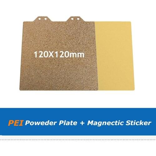 120*120mm Double Sided Textured Powder Coated PEI Spring Steel Plate + Magnetic Sticker Sheet For Voron V0 3D Printer Parts