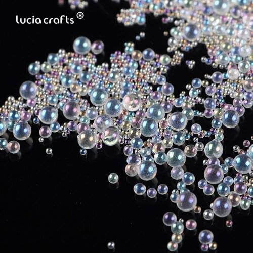 0.6-3mm Colorful Mix Water Bubble Bead No Holes UV Resin Filling Assorted Water Drop Beads Water Droplet Micro Bead For Resin