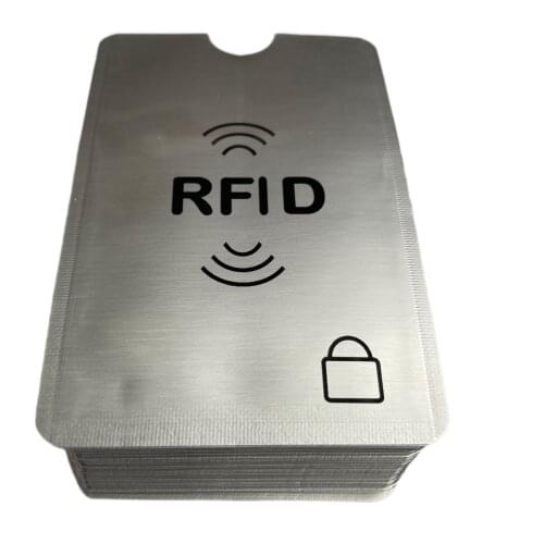 2000pcs/lot rfid blocking sleeves for credit card Protector RFID Blocking bloqueador Aluminum Safety Sleeve