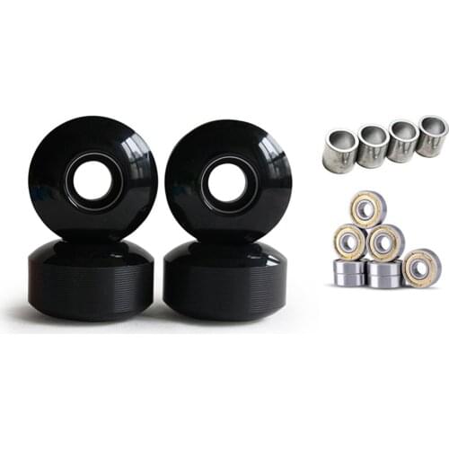 4pcs Skateboard Longboard Wheels 52mm 92A Road Skate Pro Action Motion Wheels with 8pcs ABEC 11 silver seal Bearing 4pcs spacers