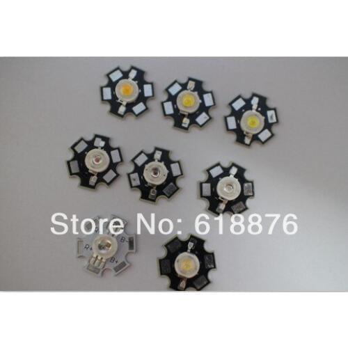 50pcs 1W 3W High Power LED light chip emitter, Red, Green, Blue, Yellow, RGB,white(neutral White), Warm White, Cool White